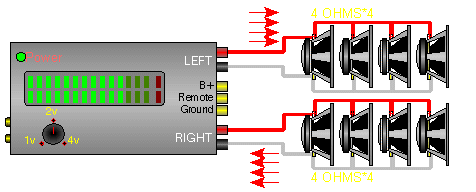 6 ohm amp 8 ohm speakers