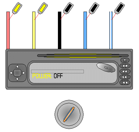Ignition ON, head unit OFF
