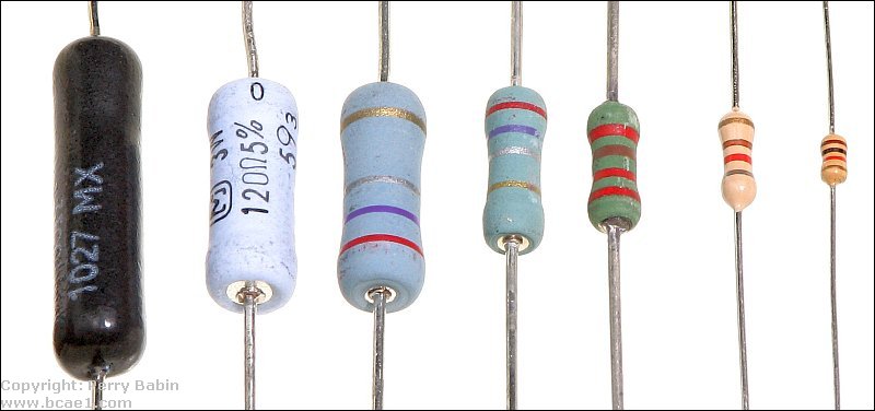 Resistor Wattage Size Chart