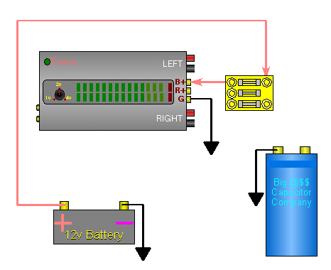 Capacitor, Farad Capacitor Car Audio Wiring Diagram